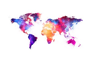 Artistic World Map V